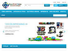 Tablet Screenshot of ecoprintcolor.com